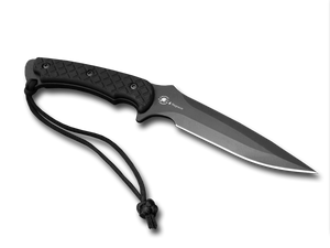 Spartan Blades, LLC™ Ares Fixed Blade SB1BKBKNLBK Black Canvas Micarta CPM MagnaCut Stainless Steel Knife