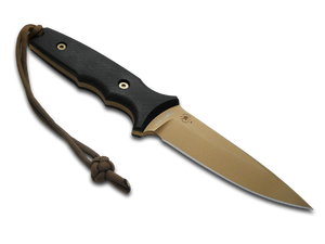 Spartan Blades, LLC™ Harsey TT Fixed Blade SB43DEBKNLTN Black Canvas Micarta S45VN Stainless Steel Knife