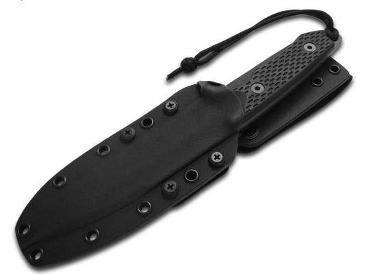 Spartan Blades, LLC™ Ronin Shinto Fixed Blade SB47BKBKKYBK Black Canvas Micarta S45VN Stainless Steel Knife