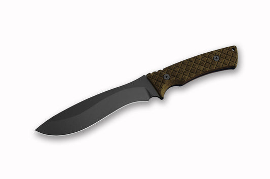 Spartan Blades, LLC™ Machai Fixed Blade SBSL002BKGR Green Canvas Micarta 1095 Cro-Van Carbon Steel Knife