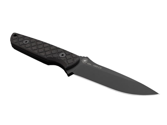 Spartan Blades, LLC™ Alala Fixed Blade SBSL004BKBK Black Canvas Micarta 1095 Cro-Van Carbon Steel Knife