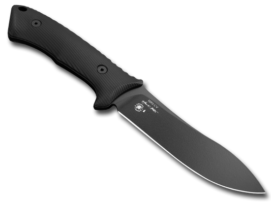 Spartan Blades, LLC™ Harsey Nessmuk Fixed Blade SBSL005BK Black Injection-mold Plastic 1095 Cro-Van Carbon Steel Knife