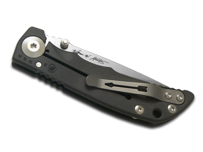 Spartan Blades, LLC™ Harsey Folder 3.25 Frame Lock SF10 PVD Black PVD 6AL4V Titanium CPM MagnaCut Stainless Steel Pocket Knife