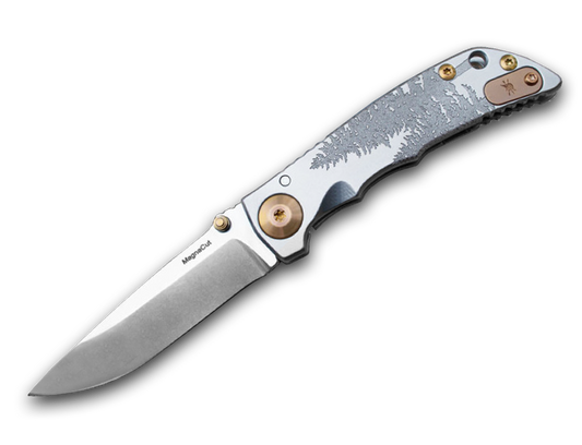 Spartan Blades, LLC™ Harsey Folder 3.25 Frame Lock SF10FIRTREE 6AL4V Titanium CPM MagnaCut Stainless Steel Pocket Knife