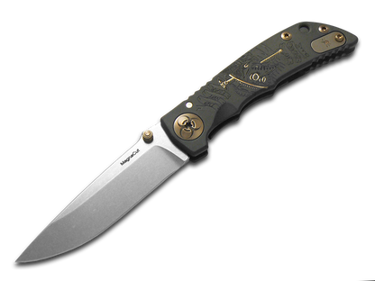 Spartan Blades, LLC™ Harsey Folder 3.25 Frame Lock SF10PLAGUE-BK Black PVD 6AL4V Titanium CPM MagnaCut Stainless Steel Pocket Knife