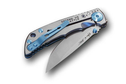 Spartan Blades, LLC™ Harsey Folder 3.25 Frame Lock SF10STMICHAEL 6AL4V Titanium CPM MagnaCut Stainless Steel Pocket Knife