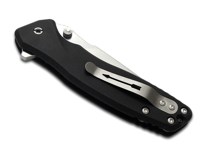 Spartan Blades, LLC™ Pallas Button Lock SF3SW Black Anodized 6061 Aluminum CPM MagnaCut Stainless Steel Pocket Knife