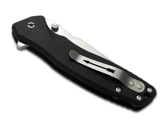 Spartan Blades, LLC™ Pallas Button Lock SF3SW Black Anodized 6061 Aluminum CPM MagnaCut Stainless Steel Pocket Knife