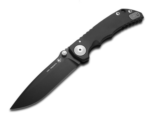 Spartan Blades, LLC™ Harsey Folder Frame Lock SF5BK Black Anodized 6AL4V Titanium CPM MagnaCut Stainless Steel Pocket Knife