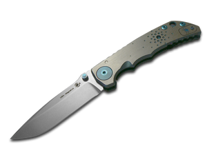 Spartan Blades, LLC™ Harsey Folder Frame Lock SF5DOTM Blue Anodized 6AL4V Titanium CPM MagnaCut Stainless Steel Pocket Knife