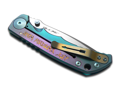 Spartan Blades, LLC™ Harsey Folder Frame Lock SF5GRAF Blue Anodized 6AL4V Titanium CPM MagnaCut Stainless Steel Pocket Knife