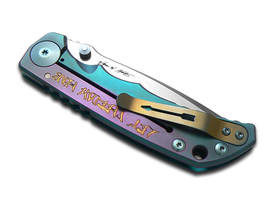 Spartan Blades, LLC™ Harsey Folder Frame Lock SF5GRAF Blue Anodized 6AL4V Titanium CPM MagnaCut Stainless Steel Pocket Knife
