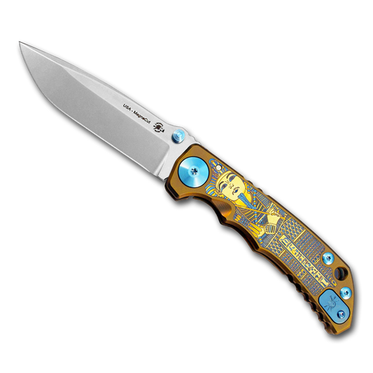 Spartan Blades, LLC™ Harsey Folder Frame Lock SF5KTUT Bronze Anodized 6AL4V Titanium CPM MagnaCut Stainless Steel Pocket Knife