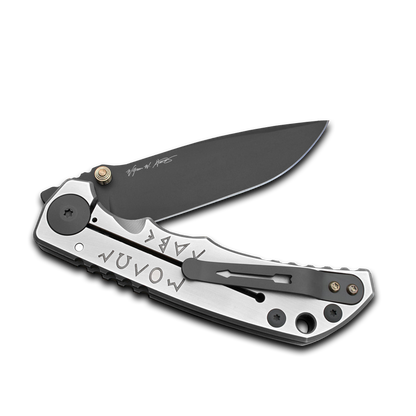 Spartan Blades, LLC™ Harsey Folder Frame Lock SF5SBAT Polished 6AL4V Titanium CPM MagnaCut Stainless Steel Pocket Knife