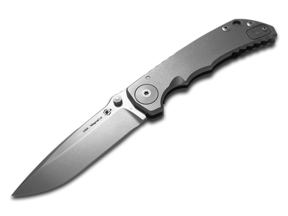 Spartan Blades, LLC™ Harsey Folder Frame Lock SF5SW Polished 6AL4V Titanium CPM MagnaCut Stainless Steel Pocket Knife