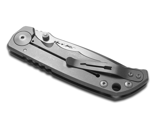 Spartan Blades, LLC™ Harsey Folder Frame Lock SF5SW Polished 6AL4V Titanium CPM MagnaCut Stainless Steel Pocket Knife