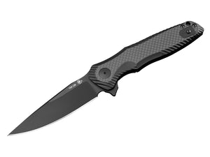 Spartan Blades, LLC™ Poros Liner Lock SFBL11CF Black Carbon Fiber & G10 Composite 154CM Stainless Steel Pocket Knife