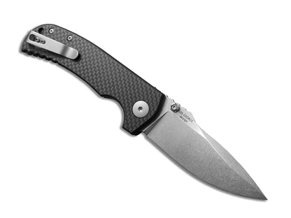 Spartan Blades, LLC™ Astor Liner Lock SFBL8CF Black Carbon Fiber & G10 Composite 154CM Stainless Steel Pocket Knife