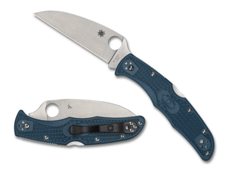 Spyderco Knives™ Endura Lockback C10FPWK390 Blue FRN K390 Stainless Steel Pocket Knife
