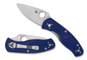 Spyderco Knives™ Persistence Liner Lock C136PBL Dark Blue FRN CPM S35VN Stainless Steel Pocket Knife