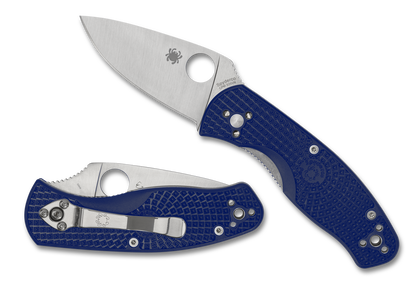 Spyderco Knives™ Persistence Liner Lock C136PBL Dark Blue FRN CPM S35VN Stainless Steel Pocket Knife