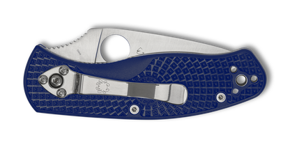 Spyderco Knives™ Persistence Liner Lock C136PBL Dark Blue FRN CPM S35VN Stainless Steel Pocket Knife