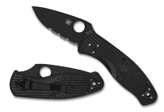 Spyderco Knives™ Persistence Liner Lock C136PSBBK Black FRN 8Cr13MoV Semi-Stainless Steel Pocket Knife
