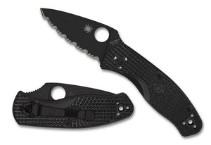 Spyderco Knives™ Persistence Liner Lock C136SBBK Black FRN 8Cr13MoV Semi-Stainless Steel Pocket Knife