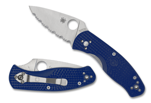 Spyderco Knives™ Persistence Liner Lock C136SBL Dark Blue FRN S35VN Stainless Steel Pocket Knife