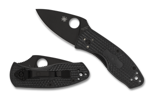 Spyderco Knives™ Ambitious Liner Lock C148PBBK Black FRN 8CR13MoV Stainless Steel Pocket Knife