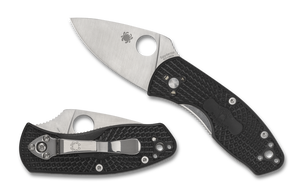 Spyderco Knives™ Ambitious Liner Lock C148PBK Black FRN 8Cr13MoV Stainless Steel Pocket Knife