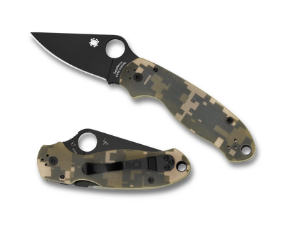 Spyderco Knives™ Para 3 Liner Lock C223GPCMOBK Digital Camo G-10 CPM S45VN Stainless Steel Pocket Knife