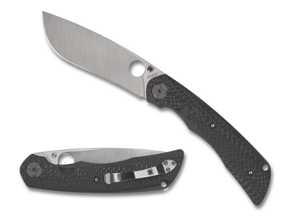 Spyderco Knives™ Subvert Liner Lock C239CFP Black Carbon Fiber CPM 20CV Stainless Steel Pocket Knife