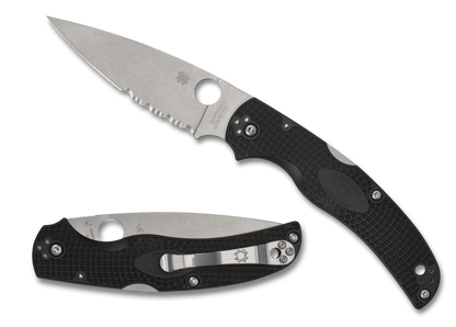 Spyderco Knives™ Native Chief Lockback C244PSBK Black FRN CTS-BD1N Stainless Steel Pocket Knife