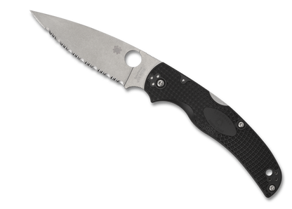 Spyderco Knives™ Native Chief Lockback C244SBK Black FRN CTS-BD1N Stainless Steel Pocket Knife