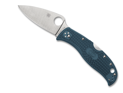 Spyderco Knives™ Leafjumper Lockback C262PBLK390 Blue FRN K390 Semi-Stainless Steel Pocket Knife