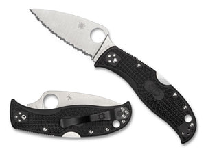 Spyderco Knives™ Leafjumper Lockback C262SBK Black FRN VG-10 Stainless Steel Pocket Knife