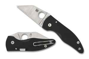 Spyderco Knives™ Microjimbo Lockback C264GP Black G-10 CPM S30V Stainless Steel Pocket Knife