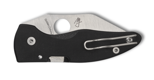 Spyderco Knives™ Microjimbo Lockback C264GP Black G-10 CPM S30V Stainless Steel Pocket Knife