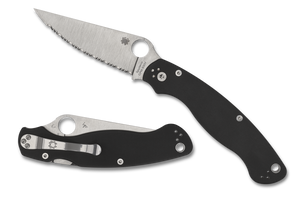 Spyderco Knives™ Military 2 Lockback C36GS2 Black G-10 CPM S30V Stainless Steel Pocket Knife
