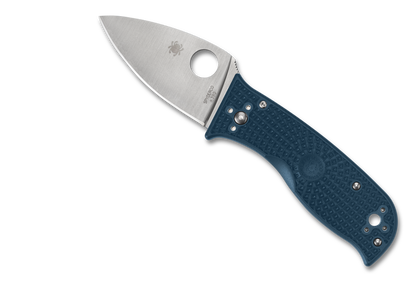 Spyderco Knives™ Lil Temperance 3 Lockback C69PBL3K390 Blue FRN K390 MICROCLEAN Carbon Steel Pocket Knife