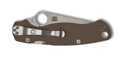 Spyderco Knives™ Para Military 2 Lockback C81GPBN15V2 Brown G10 CPM 15V Carbon Steel Pocket Knife