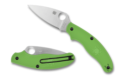 Spyderco Knives™ UK Penknife Salt C94PGR Green FRN LC200N Stainless Steel Pocket Knife