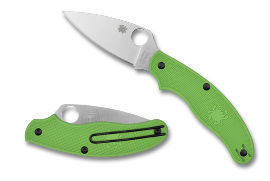 Spyderco Knives™ UK Penknife Salt C94PGR Green FRN LC200N Stainless Steel Pocket Knife