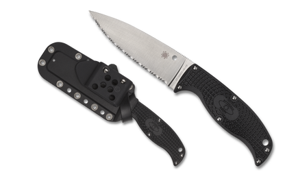 Spyderco Knives™ Enuff 2 Fixed Blade FB31SBK2 Black FRN VG-10 Stainless Steel Knife