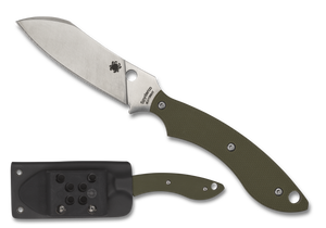 Spyderco Knives™ Stok Bowie FB50GPOD OD Green G10 8Cr13MoV Stainless Steel Knife