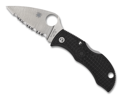 Spyderco Knives™ Manbug Lockback MBKLFS Black FRN VG-10 Stainless Steel Pocket Knife