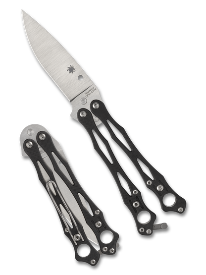 Spyderco Knives™ Smallfly 2 Balisong B02GP2 Black G10 CPM S30V Stainless Steel Pocket Knife