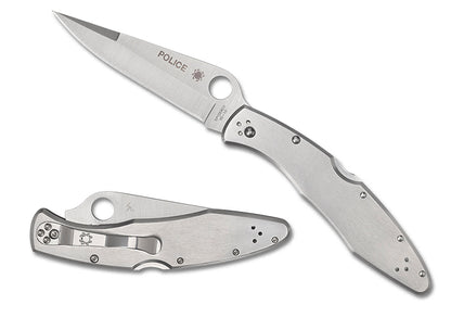 Spyderco Knives™ Police Model Lockback C07P Stainless Steel VG-10 Stainless Steel Pocket Knife