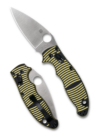 Spyderco Knives™ Manix 2 Ball Bearing Lock C101GBKYLMCP2 Black & Yellow G-10 CPM MagnaCut Stainless Steel Pocket Knife